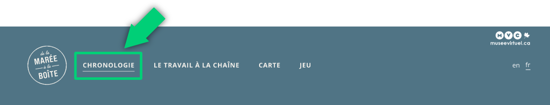 Capture d'écran avec flèche pointant vers l'exemple décrit ci-dessous.